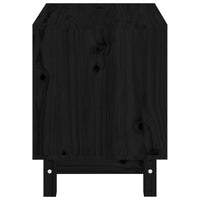 Casetta per Cani Nero 50x40x52 cm in Legno Massello di Pino cod mxl 65725