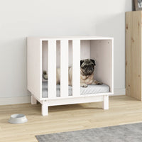 Casetta per Cani bianco 60x45x57 cm in Legno Massello di Pinocod mxl 81474