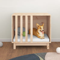 Casetta per Cani 70x50x62 cm in Legno Massello di Pino 822481