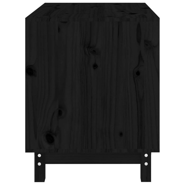 Casetta per Cani Nero 70x50x62 cm in Legno Massello di Pino cod mxl 75883