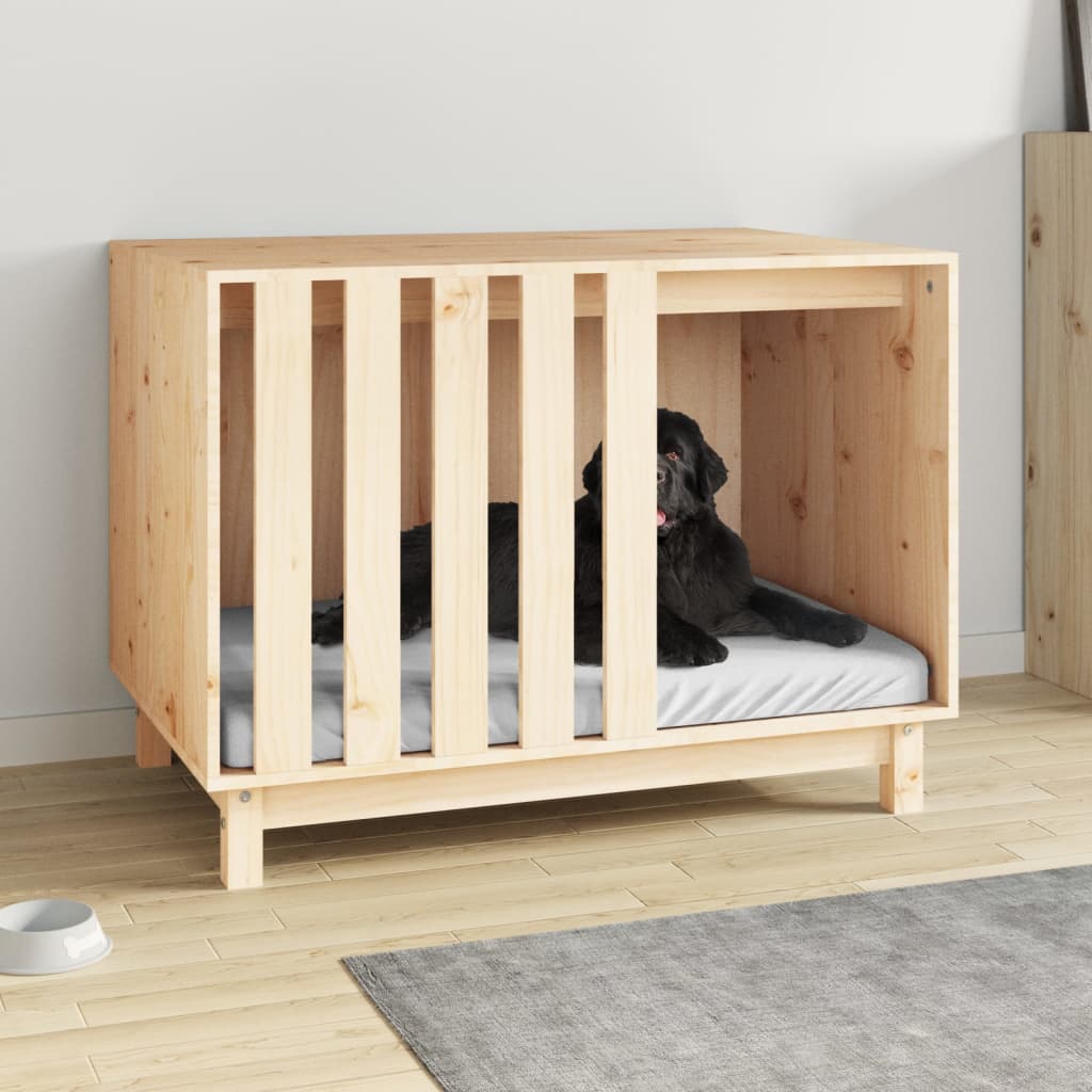 Casetta per Cani 90x60x67 cm in Legno Massello di Pino 822486