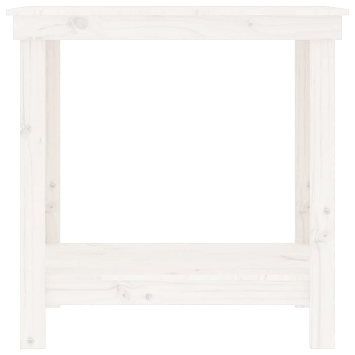 Banco da Lavoro Bianco 80x50x80 cm in Legno Massello di Pino cod mxl 17045