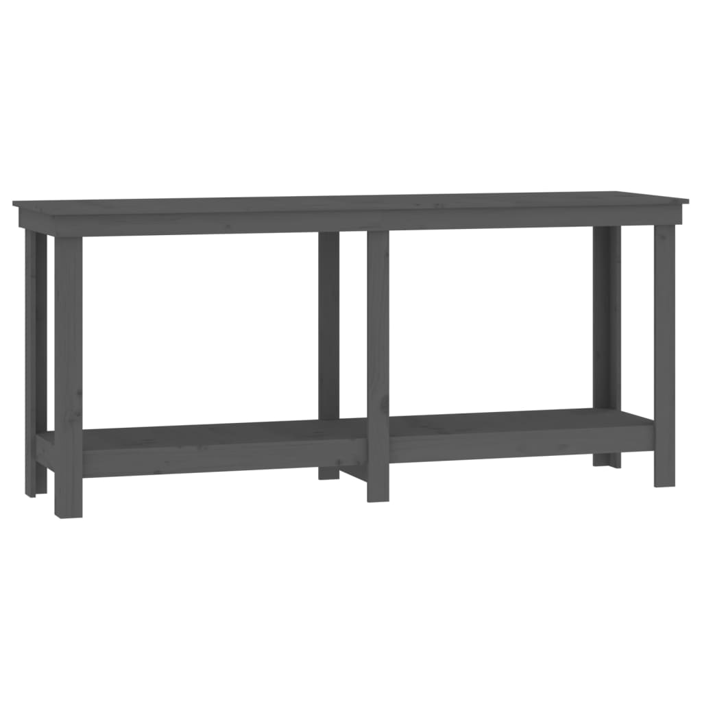 Banco da Lavoro Grigio 180x50x80 cm in Legno Massello di Pino cod mxl 18201