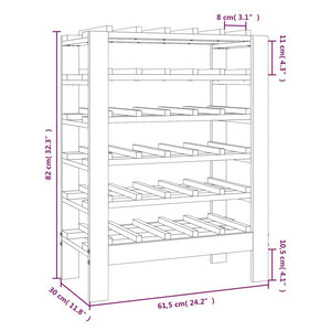 Portavini 61,5x30x82 cm in Legno Massello di Pino cod mxl 40096