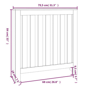 Copertura Termosifone 79,5x19x84 cm Legno Massello Pino 822566