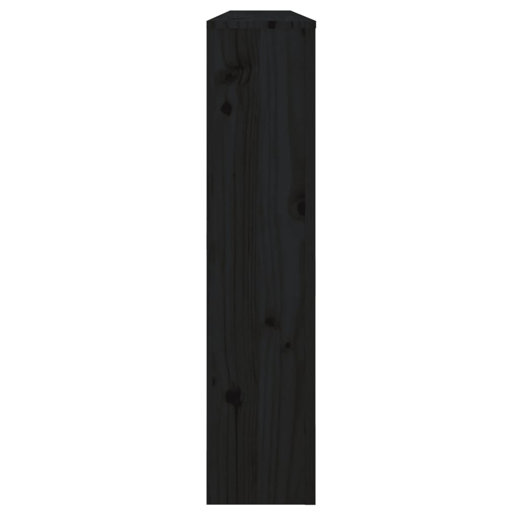 Copertura Termosifone Nera 169x19x84 cm Legno Massello di Pino cod mxl 65576