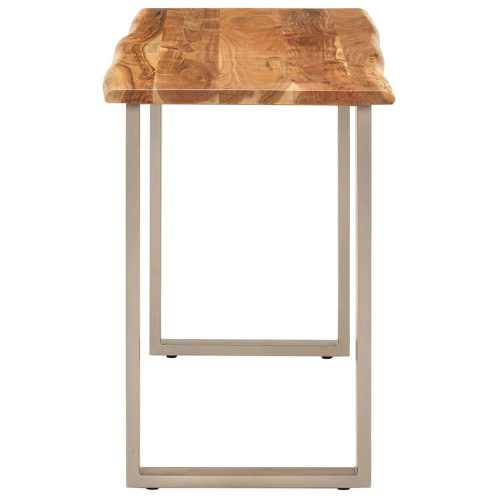 Tavolo da Pranzo 110x50x76 cm Legno Massello di Acacia cod mxl 13686