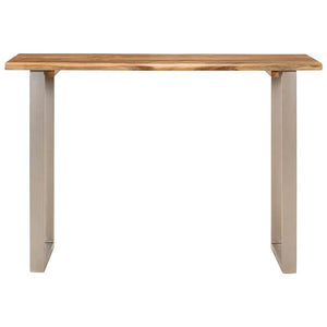 Tavolo da Pranzo 110x50x76 cm Legno Massello di Acacia 350293