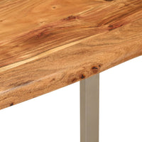 Tavolo da Pranzo 110x50x76 cm Legno Massello di Acacia cod mxl 13686