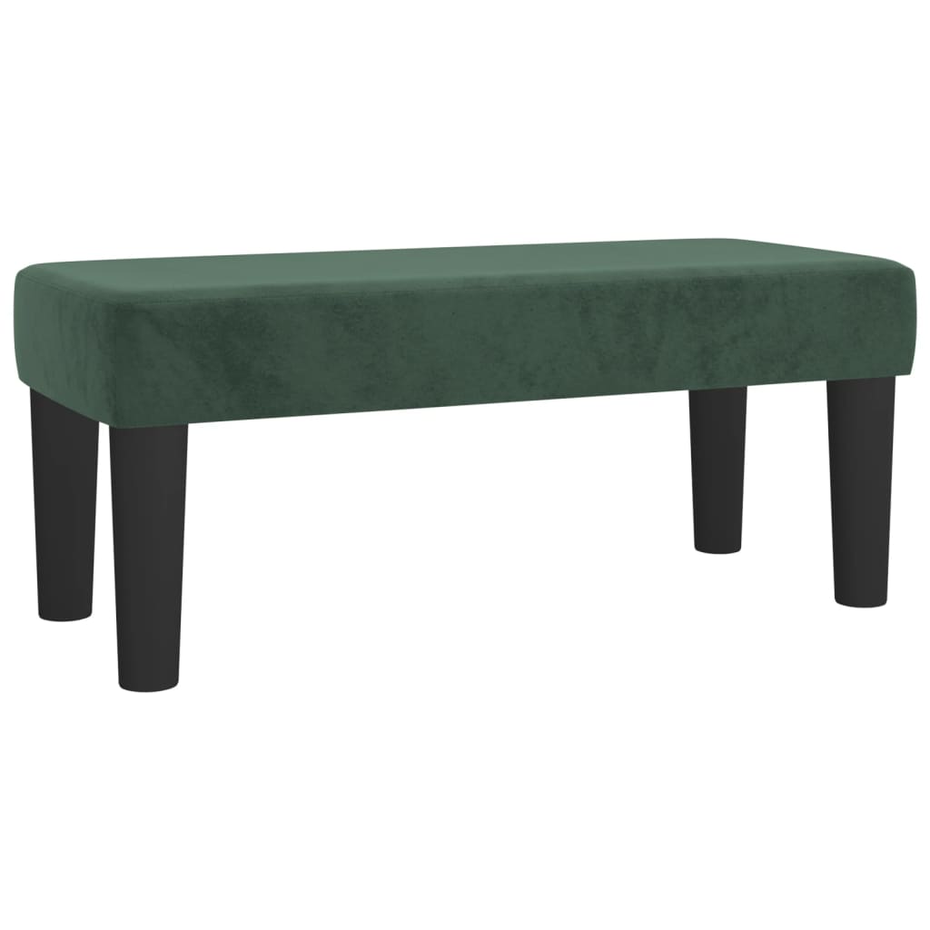 Giroletto a Molle con Materasso Verde Scuro 90x190 cm Velluto 3137698