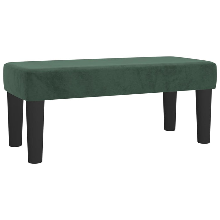 Giroletto a Molle con Materasso Verde Scuro 90x190 cm Velluto 3137938