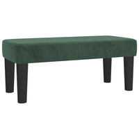 Giroletto a Molle con Materasso Verde Scuro 80x200 cm Velluto 3137992