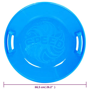 Slittino Rotondo Blu 66,5 cm in PP cod mxl 66221