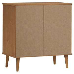 Credenza MOLDE Marrone 76,5x40x80 cm in Legno Massello di Pino 350510