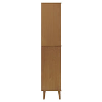 Libreria MOLDE Marrone 85x35x170,5 cm in Legno Massello di Pino