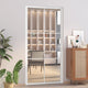 Porta Interna 102,5x201,5 cm Bianca in Vetro ESG e Alluminio cod mxl 66579