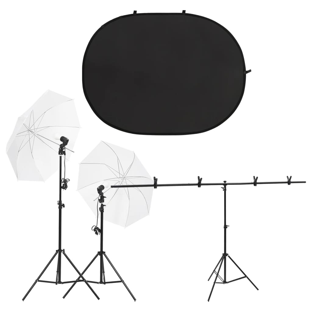 Kit per Studio Fotografico con Set di Luci e Fondale 3143937