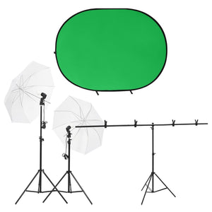 Kit per Studio Fotografico con Set di Luci e Fondale 3143939