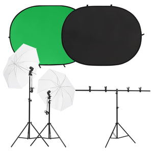 Kit per Studio Fotografico con Set di Luci e Fondale 3143944