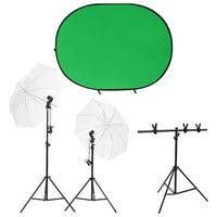 Kit per Studio Fotografico con Set di Luci e Fondale 3143951