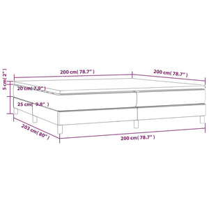 Giroletto a Molle con Materasso Tortora 200x200 cm in Tessuto cod mxl 63304