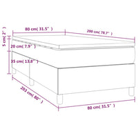 Giroletto a Molle con Materasso Blu 80x200 cm inTessuto cod mxl 33594