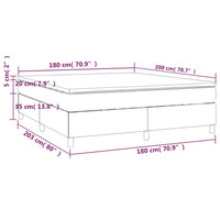 Giroletto a Molle con Materasso Bianco 180x200 cm in Similpelle cod mxl 62949