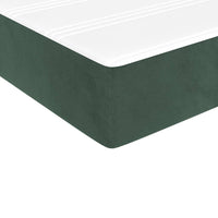 Giroletto a Molle con Materasso Verde Scuro 100x200 cm Velluto 3144666