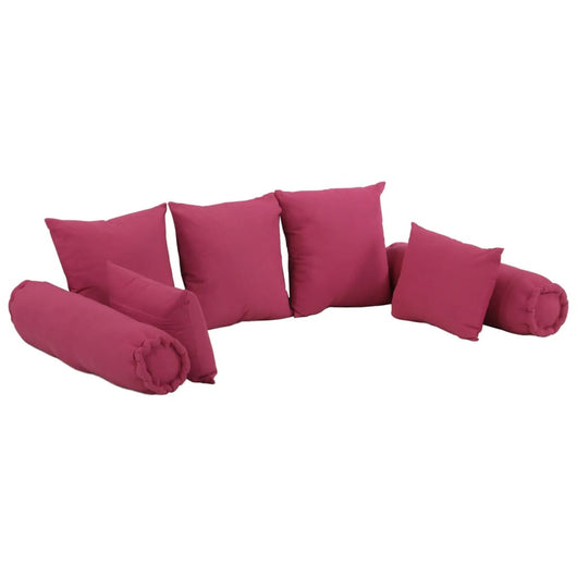 Set di Cuscini 7 pz in Tessuto Rosa cod mxl 68189