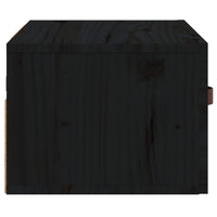 Comodino a Muro Nero 40x29,5x22 cm 820994