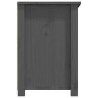 Mobile Porta TV Grigio 79x35x52 cm in Legno Massello di Pino