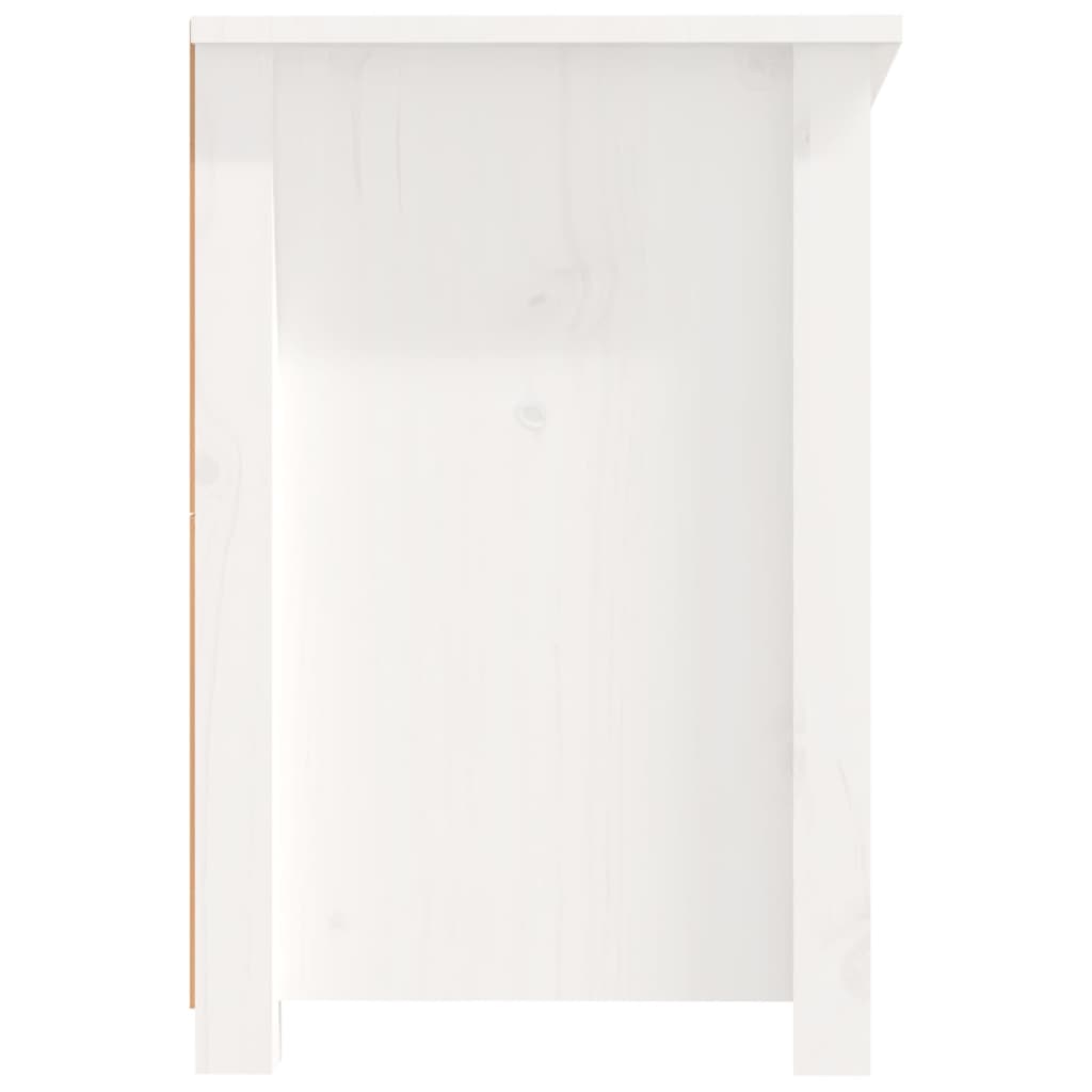 Mobile Porta TV Bianco 114x35x52 cm in Legno Massello di Pino cod mxl 18461