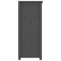 Credenza Grigia 83x41,5x100 cm in Legno Massello di Pino cod 10926