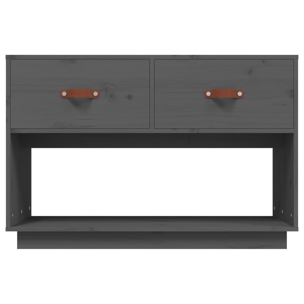 Mobile Porta TV Grigio 90x40x60 cm in Legno Massello di Pino cod 10089