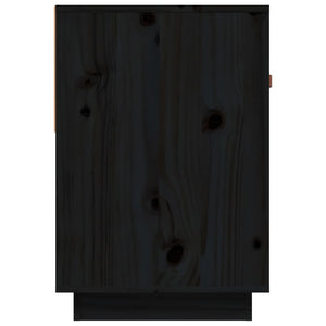 Mobile Porta TV Nero 90x40x60 cm in Legno Massello di Pino cod 11161