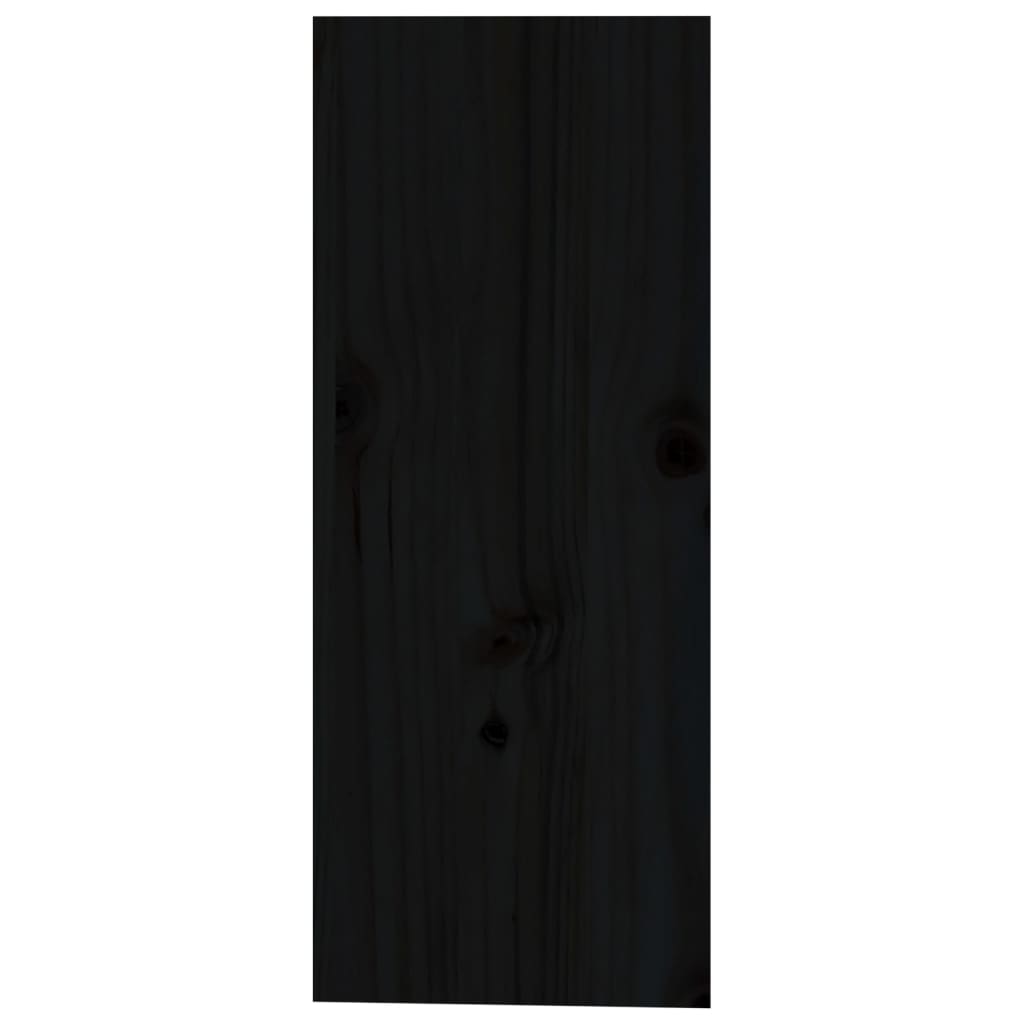 Portabottiglie Nero 62x25x62 cm in Legno Massello di Pino cod mxl 47154