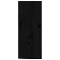 Portabottiglie Nero 62x25x62 cm in Legno Massello di Pino cod mxl 47154