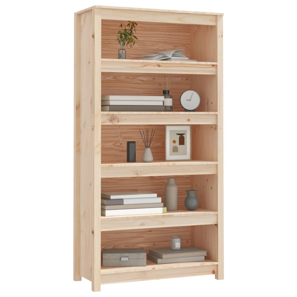 Libreria 80x35x154 cm in Legno Massello di Pino cod 11294