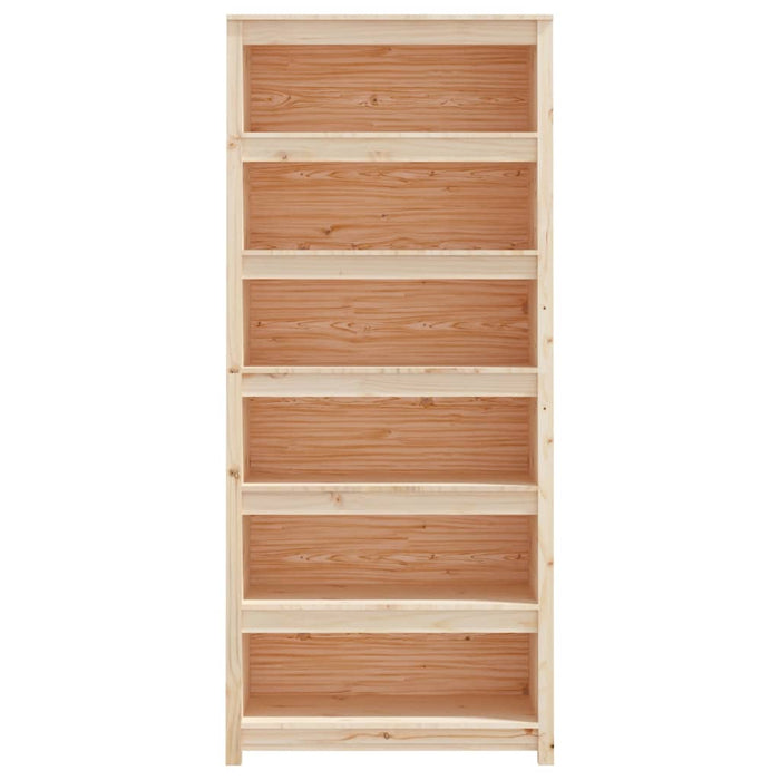 Libreria 80x35x183 cm in Legno Massello di Pino cod mxl 18156