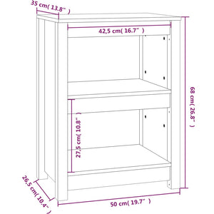 Libreria 50x35x68 cm in Legno Massello di Pino 821699