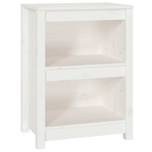 Libreria Bianca 50x35x68 cm in Legno Massello di Pino cod mxl 12766