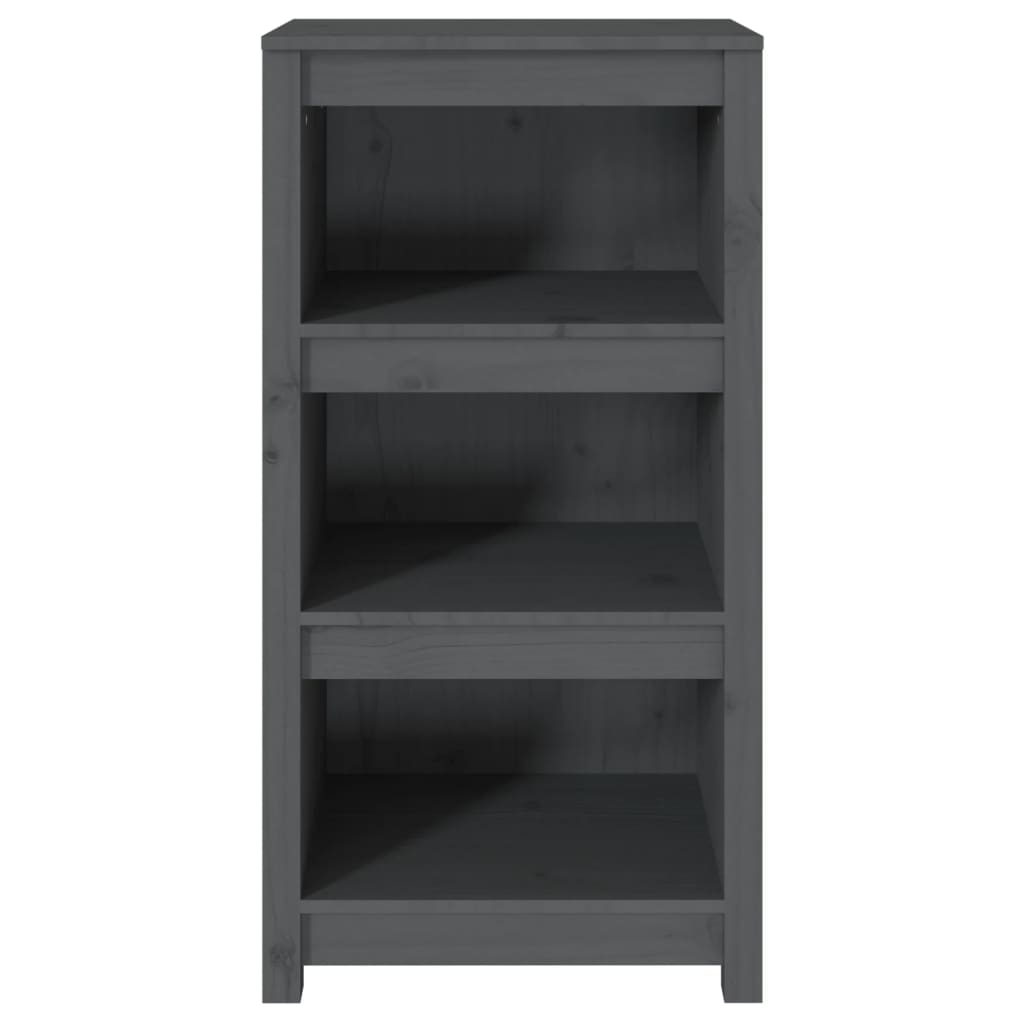 Libreria Grigia 50x35x97 cm in Legno Massello di Pino cod 9586