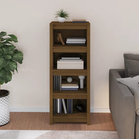 Libreria Marrone Miele 50x35x125,5 cm in Legno Massello di Pino cod 9746