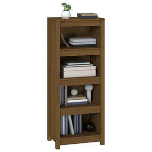 Libreria Marrone Miele 50x35x125,5 cm in Legno Massello di Pino