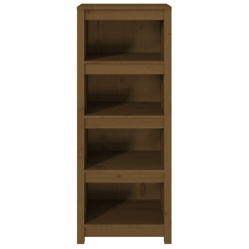 Libreria Marrone Miele 50x35x125,5 cm in Legno Massello di Pino