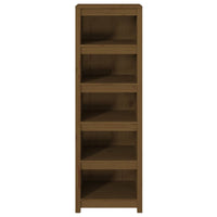 Libreria Marrone Miele 50x35x154 cm in Legno Massello di Pino