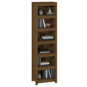 Libreria Marrone Miele 50x35x183 cm in Legno Massello di Pino