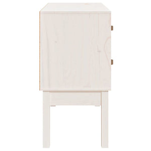 Mobile Consolle Bianco 90x40x78 cm in Legno Massello di Pino