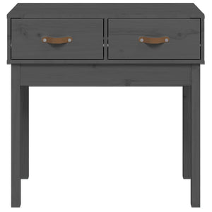 Tavolo Consolle Grigio 76,5x40x75 cm in Legno Massello di Pino cod 9608