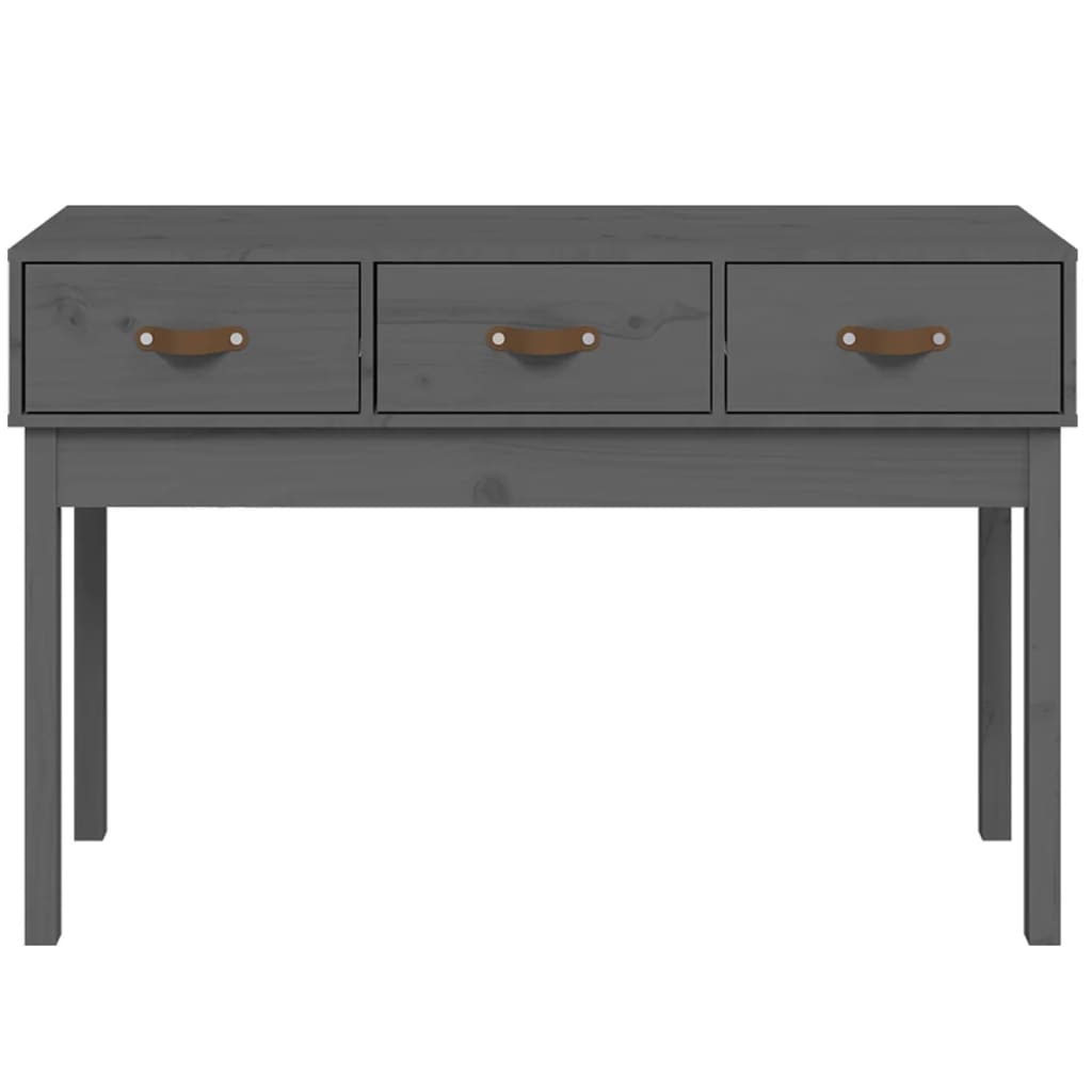 Tavolo Consolle Grigio 114x40x75 cm in Legno Massello di Pino cod 10799